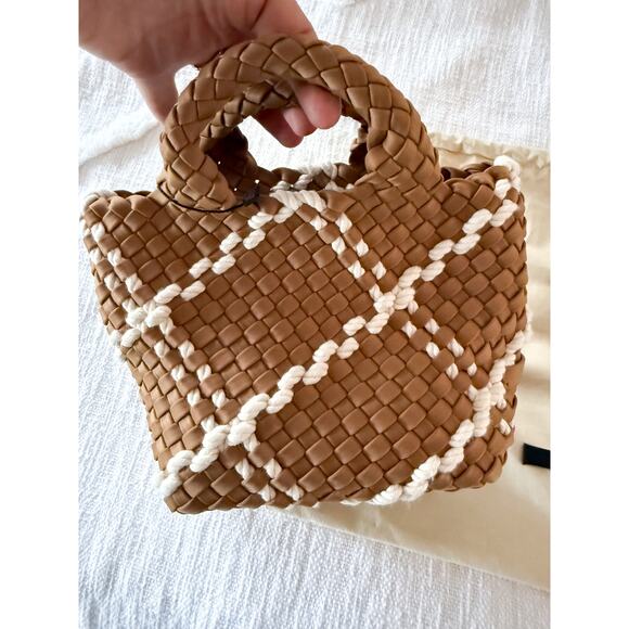 Naghedi | NWT St. Barths Petit Tote Rope in Cove with Pouch, Strap, Dustbag - Picture 3 of 10